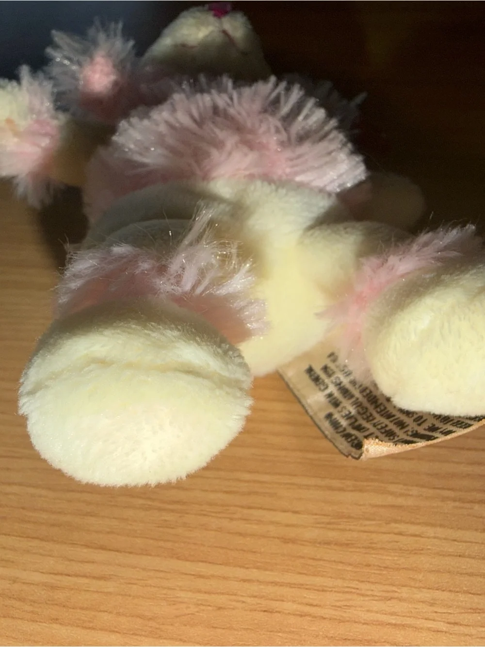 Vintage Pink Plush Poodle Keychain for Small Pets and Accessories